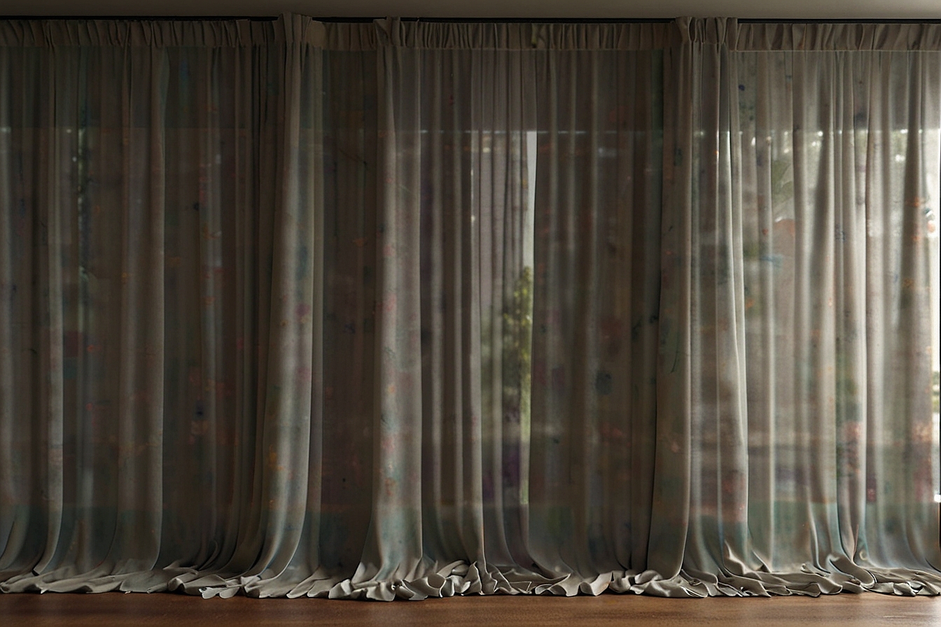 Sheer curtain installation by Chiphronoichel